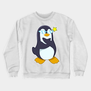 Penguin with Sunglasses Crewneck Sweatshirt